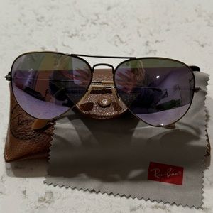 Ray-Ban lilac aviator glasses